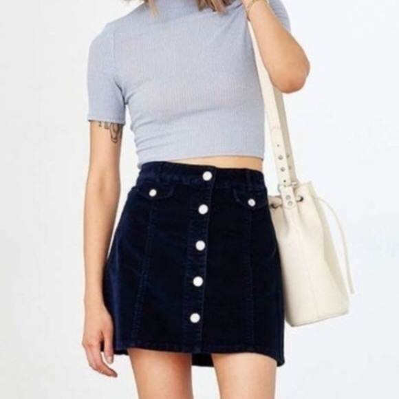 BDG Urban Outfitters Corduroy Button Front Skirt 2